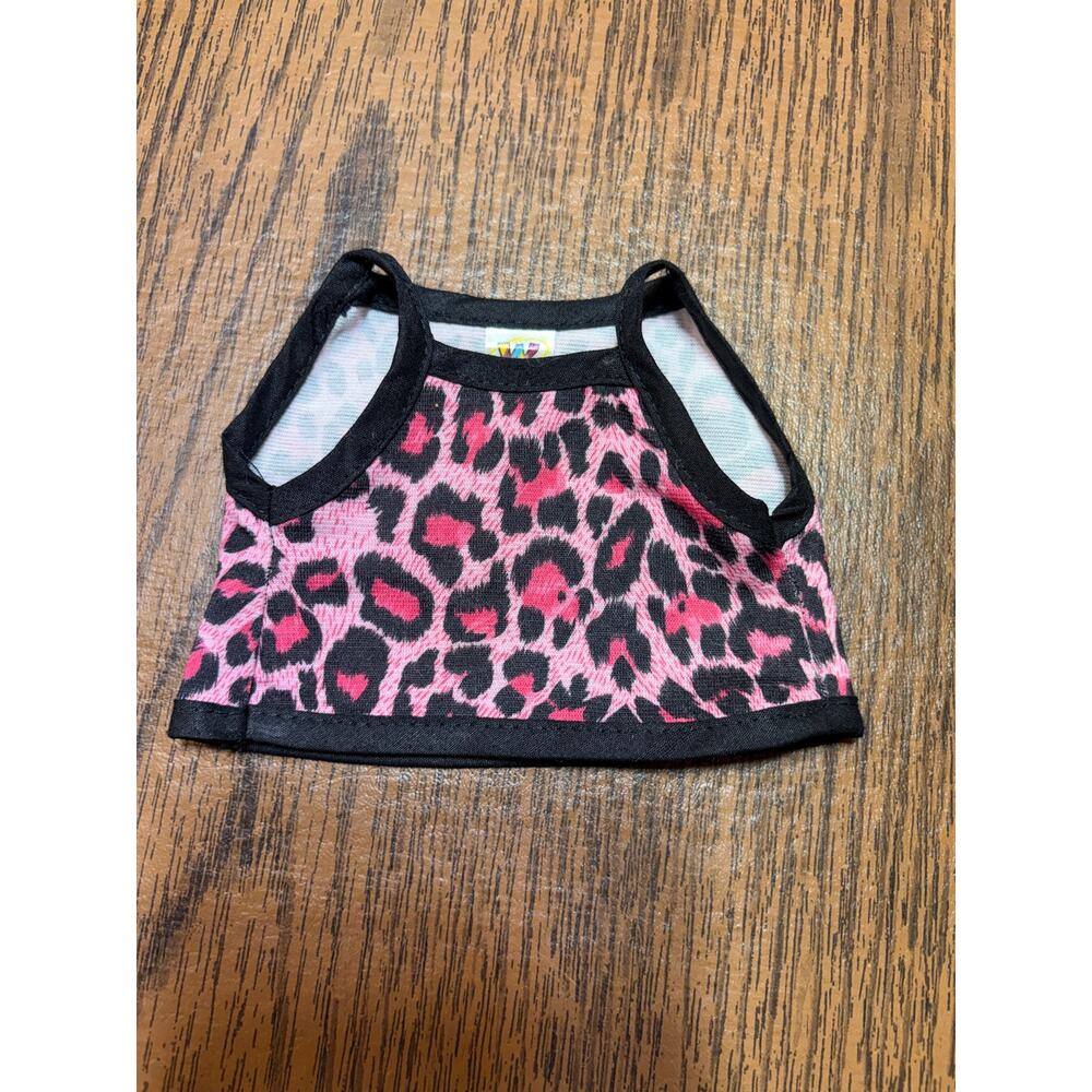 Webkinz Cheetah Tank Top Pink and Black